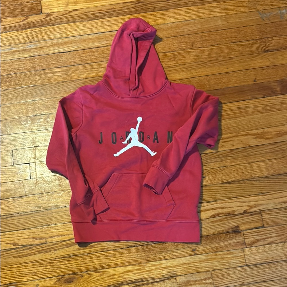 Jordan Red Sweatshirt Iconic Jumpman Hoodie
